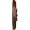 Ekena Millwork Katheryn Ceiling Medallion (Canopies up to 2 1/8"), 14 1/2"OD x 2 3/4"P, Burnished Mahogany Crackle CM14KTBMC - alternate 2